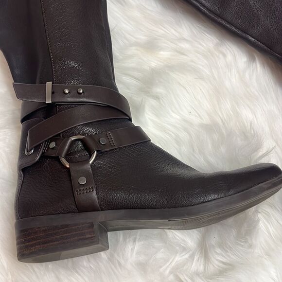 BCBGeneration brown leather harness equestrian boots, size 7, BIN 14 - Picture 4 of 11